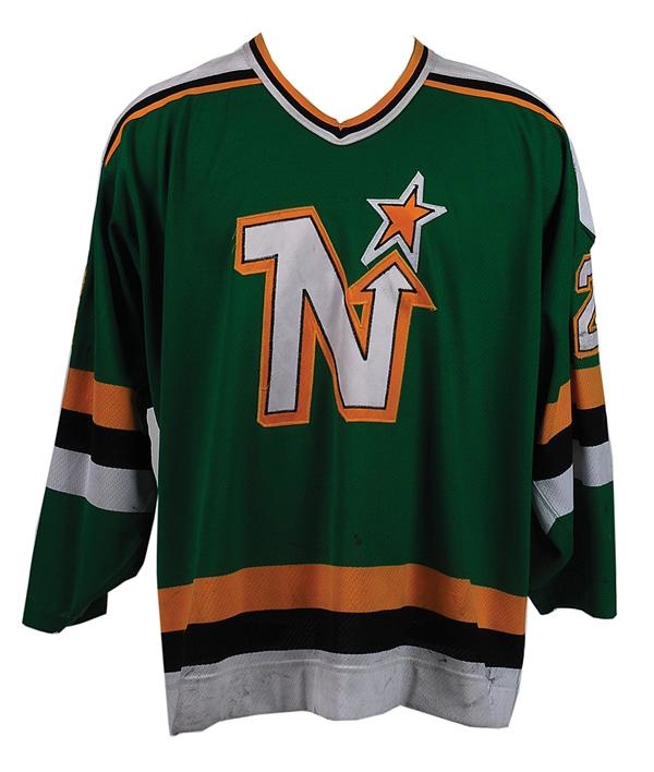 1989-90 Brian Bellows Minnesota North Stars Game Worn Jersey