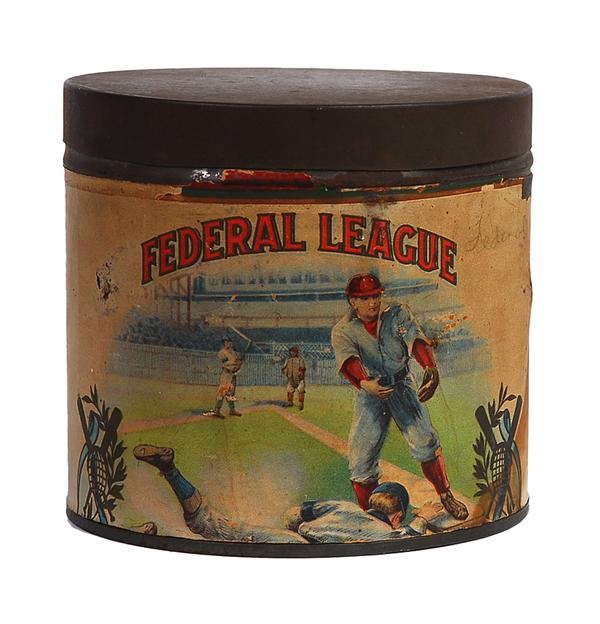 Ernie Davis - 1914-1915 Federal League Tobacco Tin