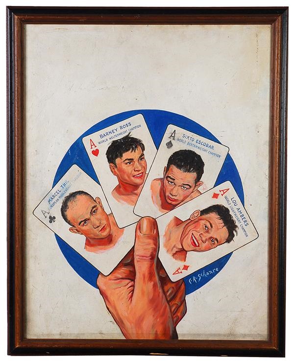 - Four Aces "The Ring Magazine" Original Cover Artwork