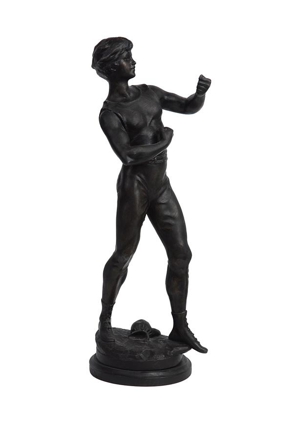 - 1920's Boxing Bronze by Louis Moreau