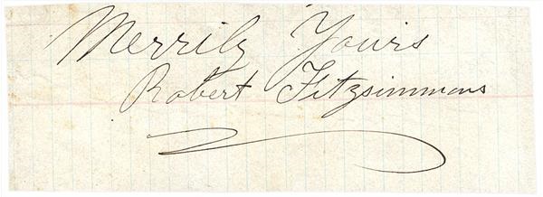 - Large Robert Fitzsimmons Signature