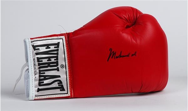 - Muhammad Ali Single Signed Boxing Glove