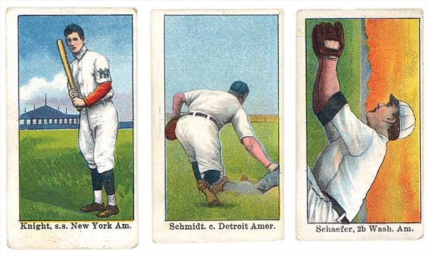 - 1909 E92 Crofts Candy Baseball Cards (3)