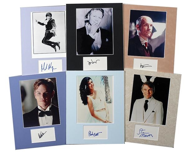 - 100+ Matted Celebrity Photos with Photo Cut Signatures - Complete List Available