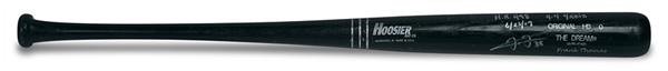 - Frank Thomas Game Used Home Run 498 Autographed and Inscribed Bat