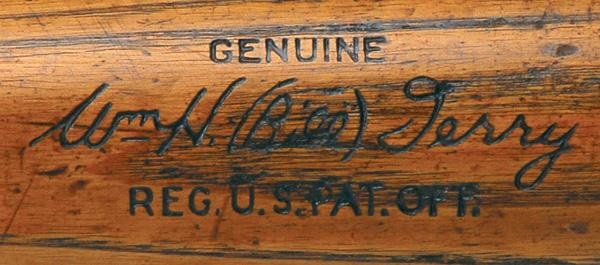 - 1933-34 Bill Terry Game Used Bat