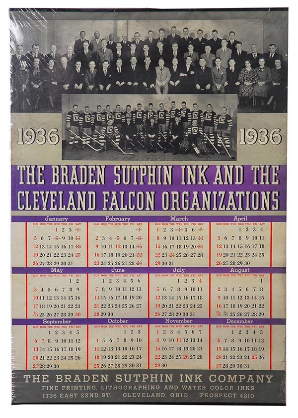 - 1930s Cleveland Falcons/Barons Hockey Calendars (3)