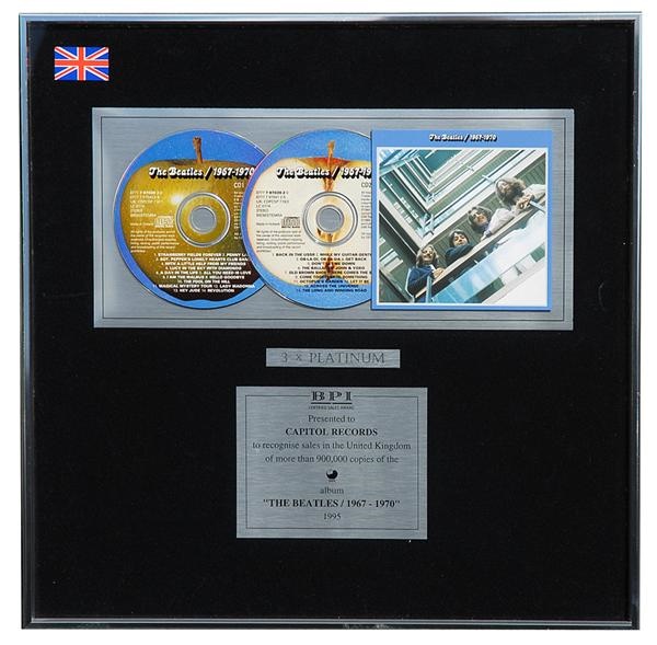 - The Beatles Platinum British CD Awards