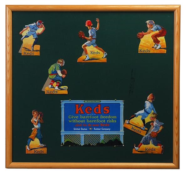 - 1930s KEDS Sneakers Advertising Signs and Display
