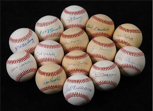 The Mike Brown Collection - Tough to Find Hall of Fame Single Signed Baseballs (14)