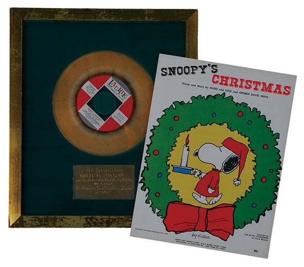 - "Snoopy's Christmas" Gold Record
