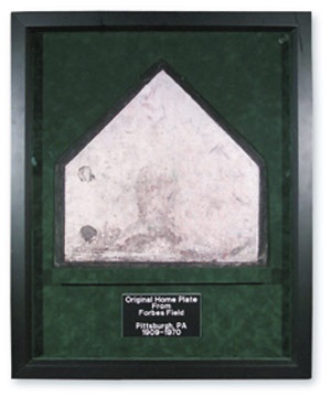 Circa 1970 Forbes Field Home Plate (26x32" shadow boxed)