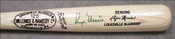 1980's Roger Maris Signed Bat (35")