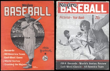 Baseball Memorabilia - 1944 & 1946 Negro Baseball Yearbooks(2)