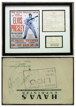 Elvis Presley Signed Concert Ticket