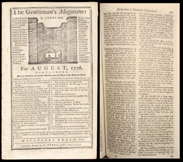 Political - 1776 British Printing of the Declaration of Independence