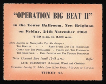- November 24, 1961 Ticket