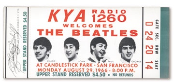 August 29, 1966 Ticket
