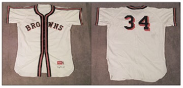 - 1964 Zack Taylor Old Timers' Game Worn Jersey