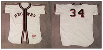 Baseball Jerseys - 1964 Zack Taylor Old Timers' Game Worn Jersey