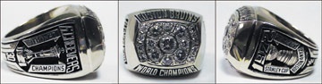 - 1972 Gerry Cheevers' Boston Bruins Stanley Cup Ring