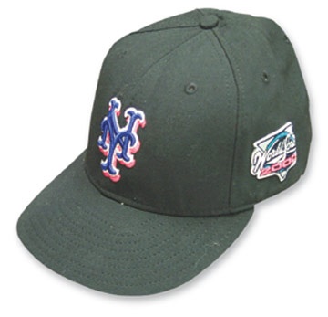 New York Mets - 2000 Al Leiter World Series Game Worn Cap