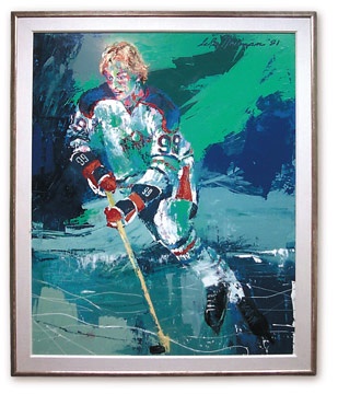 The Great Gretzky Original Painting by LeRoy Neiman (1981)