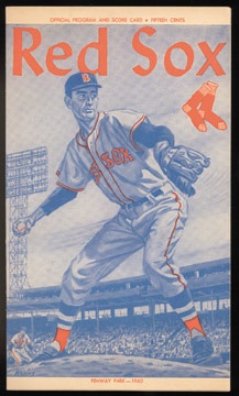 1960 Ted Williams' Final Game & Home Run Program
