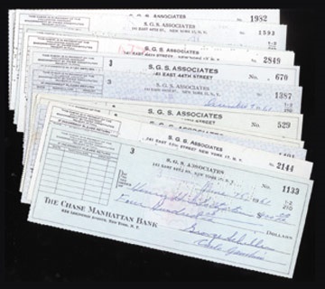 Americana Autographs - Carlo Gambino Signed Checks (11)