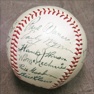 Baseball Autographs - Ed Roush's Old Timer's Signed Baseball