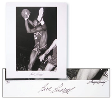 - Bill Russell & George Kalinsky Signed Photograph (16x20")