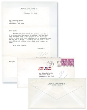 Golf - 1960 Bobby Jones Letter