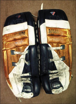 1999-00 Bill Ranford Edmonton Oilers Game Worn Goalie Pads