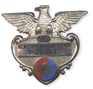 Ephemera - 1964 New York World's Fair Police Badge