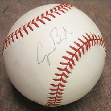 - George H. Bush Single Signed Baseball