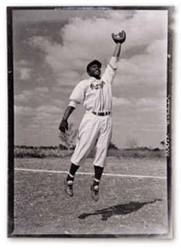 Jackie Robinson - 1946 Jackie Robinson Montreal Royals Glass Plate Negative (2x3")