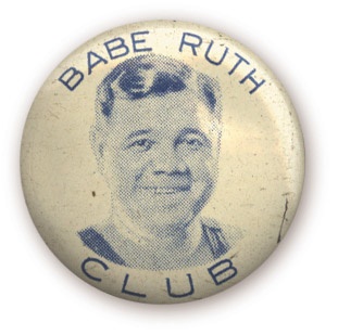 - 1930's Babe Ruth Club Pin (.75" diam.)