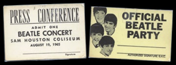 - August 19, 1965 Press Credentials