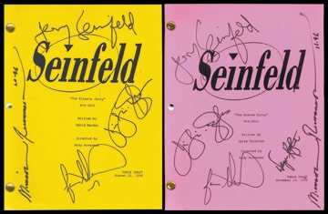 Seinfeld Cast Signed Scripts (2)