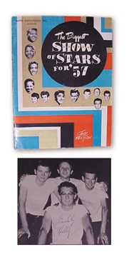 1957 Signed Buddy Holly Concert Program (9x12")
