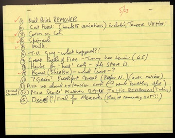 The Beatles - The Beatles John Lennon To-Do List (8.5x13.25")