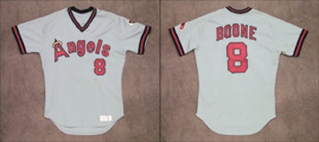 Baseball Jerseys - 1980's Bob Boone Game Worn Jersey