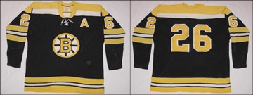 - 1972 Don Awrey Boston Bruins Game Worn Jersey