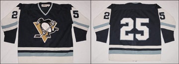 David Taylor Collection - 1977 Pittsburgh Penguins Game Worn Jersey