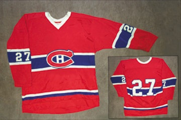 - 1974-76 Rick Chartraw Montreal Canadiens Game Worn Jersey