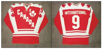 - 1974 Gordie Howe Team Canada Game Worn Jersey