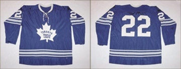 - 1967 Brian Conacher Toronto Maple Leafs Game Worn Jersey