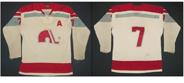 David Taylor Collection - 1972-73 Jean Guy Gendron WHA First Year Nordiques Game Worn Jersey
