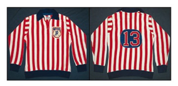 - 1970's WHA Red, White & Blue Game Worn Referee Jersey