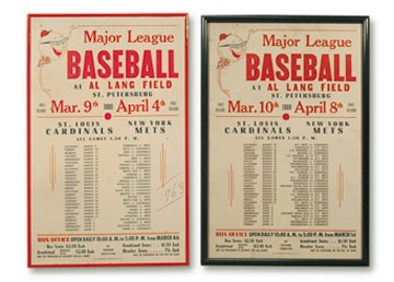 New York Mets - 1962 & 1963 New York Mets Spring Training Posters (2)